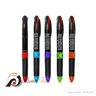 繽紛黑桿三色筆